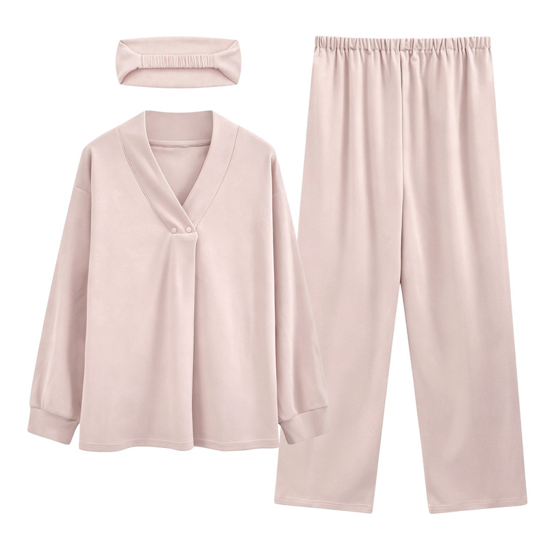莫代尔月子服夏薄款孕妇睡衣
