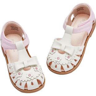 戴维贝拉女童凉鞋宝宝皮鞋2026夏季新款童鞋儿童防滑公主鞋子大童