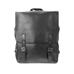 新款韩版时尚男女背包真皮质感双肩包复古休闲学生书包潮牌街头