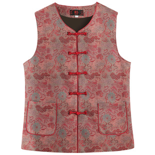 新中式国风马甲女2025春秋新款复古盘扣刺绣背心外搭坎肩上衣外套