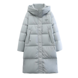 2025雅鹿正品冬季加厚超保暖中长款羽绒服女款显瘦时尚女士过膝