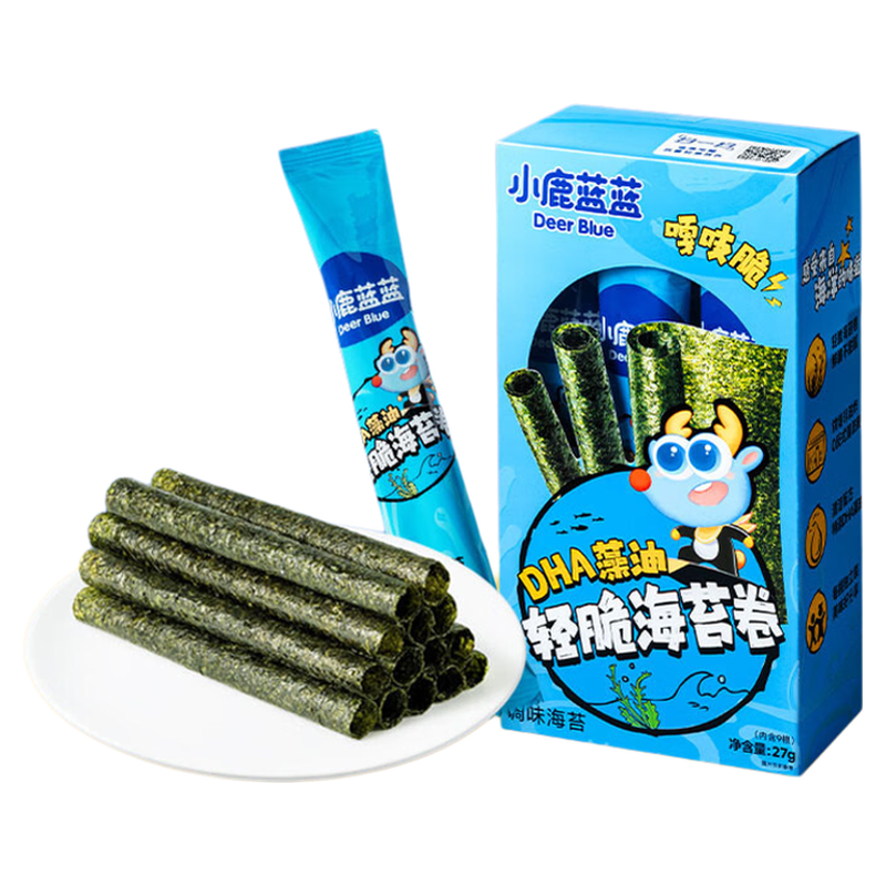 小鹿蓝蓝DHA藻油轻脆海苔卷