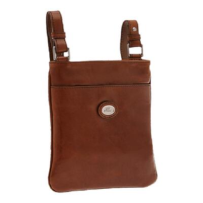 手工牛皮可调节肩带商务风斜挎包