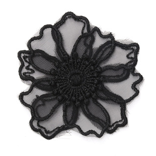 白色蕾丝布贴欧根纱小号补丁贴花衣服裙补破洞装饰DIY刺绣缝补贴