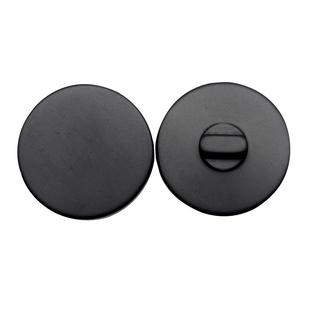 黑色纽扣扣子高档哑光毛呢妮子大衣外套风衣百搭圆形磨砂平面扣子