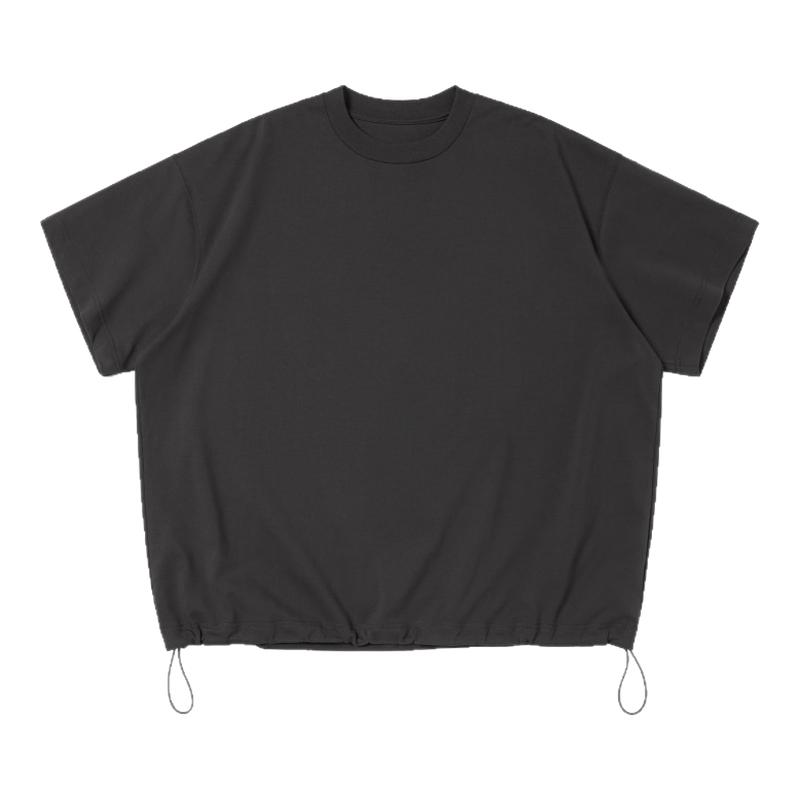 PRIMEE Balloon H/S T-Shirt 下摆抽绳廓形短袖T恤 圆领TEE