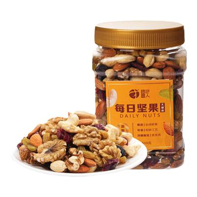 团圆人每日坚果大罐装500g混合坚果整罐孕妇健康休闲网红零食果干
