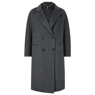 NAERSI娜尔思毛织背心内搭中长款毛呢外套可单穿实用真两件套25冬