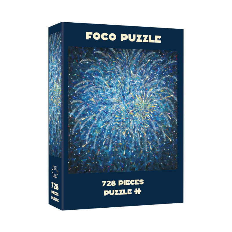 Foco成人版拼图高难度蓝调烟花