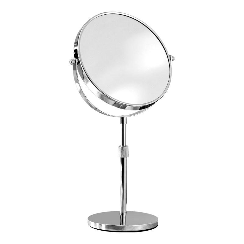 台式桌面伸缩双面化妆镜子美容院专用可升降高度可调放大家梳妆镜
