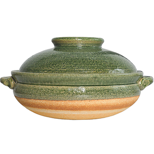 小葵川町屋 日本原装进口信乐烧粗陶耐高温大容量汤锅砂锅陶土锅