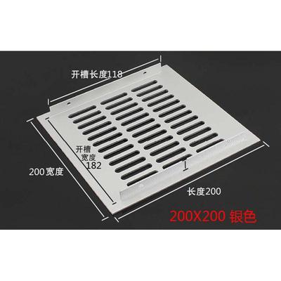 冲孔散热出风口多孔板铝合金小百叶鞋柜橱柜通透气孔盖板加长加厚