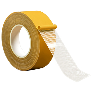 网格双面胶高粘度门对强力固定贴粘地毯春联对联专用不留痕防水无痕墙面耐高温地板地垫革拼接布基胶带免打孔