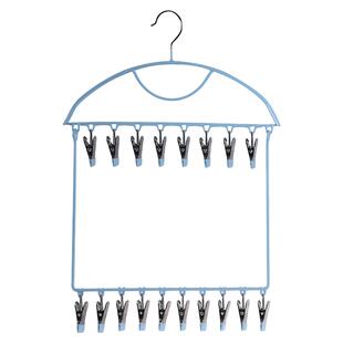 多夹子婴儿衣架宝宝专用新生儿袜子帽子口水巾晾晒架衣柜收纳神器