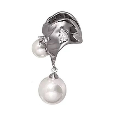 showdigu珍珠闪钻耳骨夹