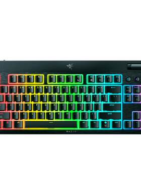 Razer雷蛇黑寡妇蜘蛛V4矮轴竞技极速版三模无线电竞游戏机械键盘