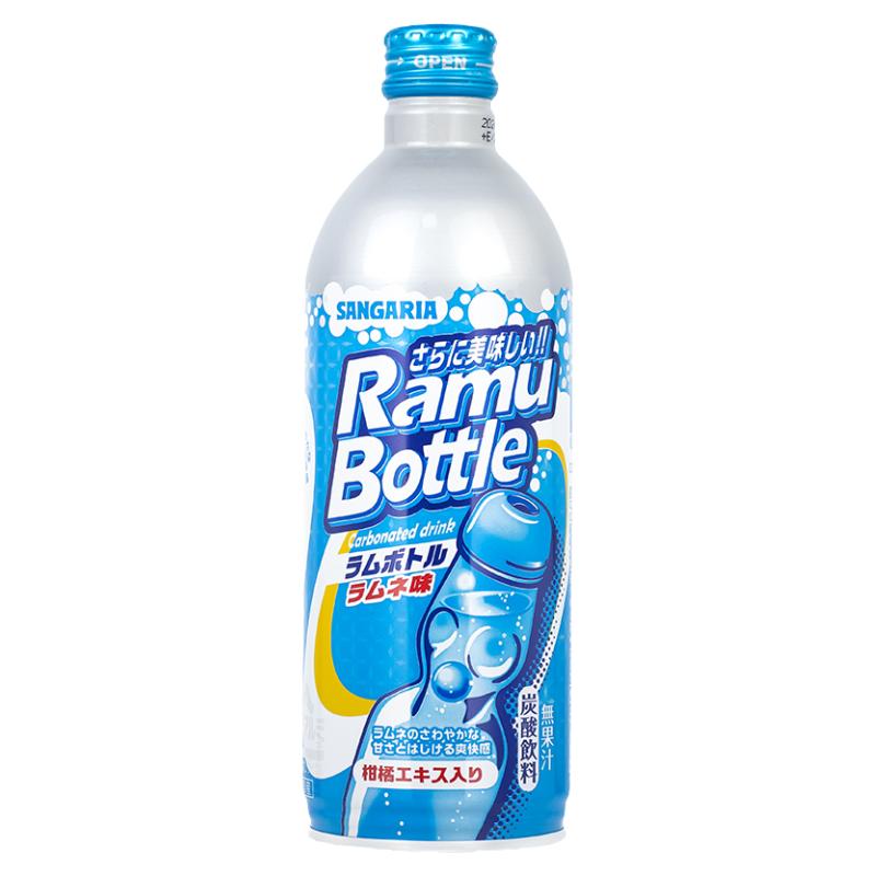 日本进口三佳利波子汽水气泡水500ml瓶装整箱果味碳酸饮料