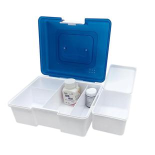 护理药箱6S血糖仪收纳试纸分类家用便携手提塑料多功能收装盒