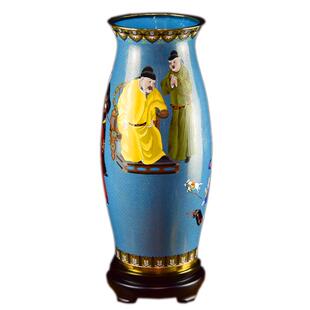 张向东景泰蓝花瓶22寸吉庆龙瓶纯手工紫铜胎掐丝珐琅摆件贺龙年礼