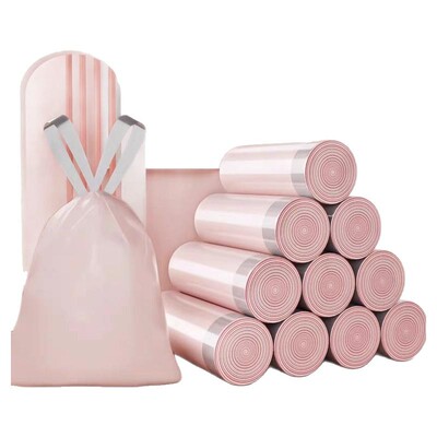 3卷垃圾袋免撕抽绳加厚手提式厨房家用专用大号特厚超厚塑料袋