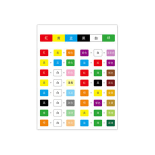 调色卡配方比例家具维修皮衣具革色粉油漆色浆膏实物256调色配比