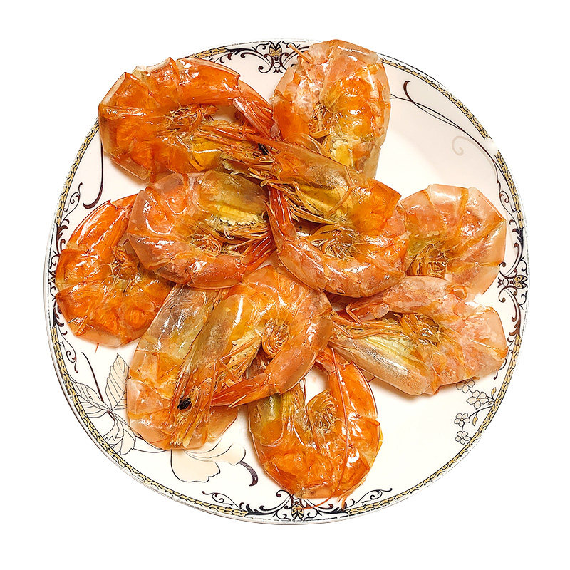 新货烤虾干大号即食对虾干无盐补钙虾干休闲零食送礼海鲜干货500g