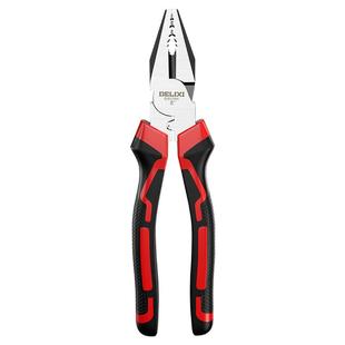 德力西电气老虎钳子钢丝钳斜口尖嘴钳多功能家用工具大全电工专用