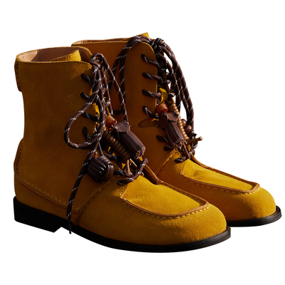 Le'Murmure牛反绒工装马丁短靴