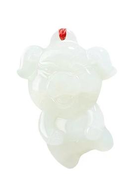 新疆和田玉吊坠儿童款卡通宝宝