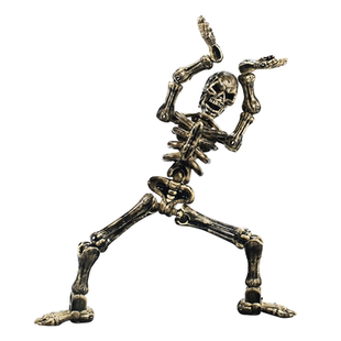 骷髅兵多关节可动骨节人偶拼装模型手办3D积木人机甲摆件整蛊玩具