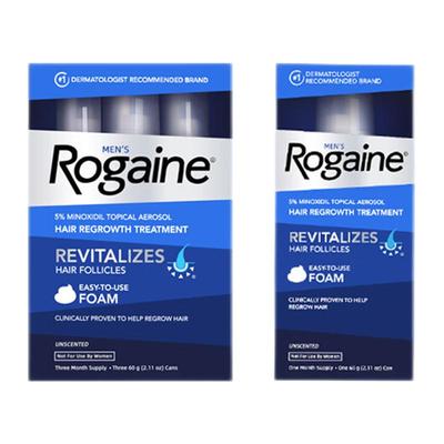 【自营】Rogaine落健米诺地尔酊生发液防脂溢性密发泡沫男性4瓶