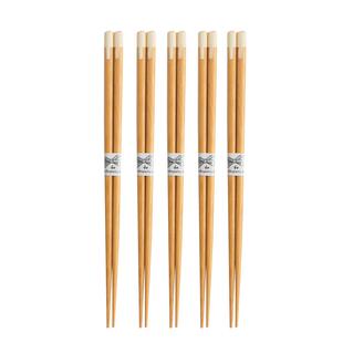 高档家用实木筷子黄檀木拼竹筷榫卯尖头筷子防霉厨房餐具简约