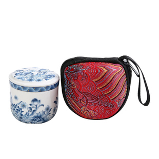 一人饮便携户外旅行茶具一壶一杯陶瓷快客杯单人随身收纳精致套装