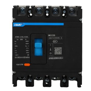 上海华通三相塑壳断路器3P开关HTM5-125A250A400A630A三相四线4P