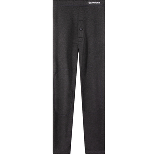 浪莎男士加绒加厚带护膝盖秋裤保暖裤中老年冬季三层防寒棉毛线裤