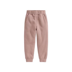 秋冬款儿童保暖裤子女童加绒长裤中大童羊羔绒卫裤男童加厚休闲裤