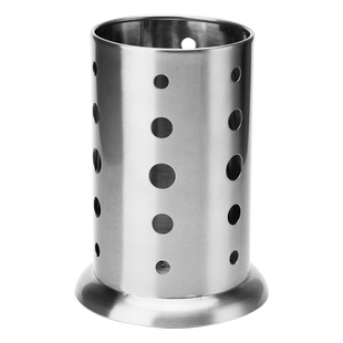 德国工艺304不锈钢家用厨房筷子筒置物架沥水餐具架加厚圆形筷筒