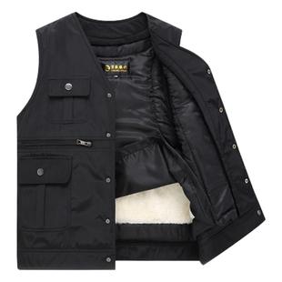 冬季改良羔羊毛皮草皮毛一体中老年可拆卸皮毛背心老人狐狸毛马甲