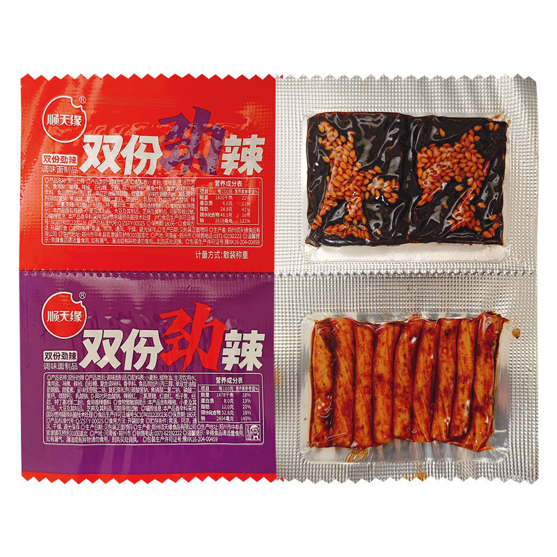 顺天缘双份劲辣辣条辣片零食
