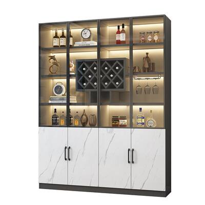 酒柜玻璃门展示柜靠墙储物柜定制
