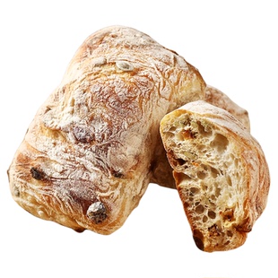 良禾坚果面包现做恰巴塔营养早餐食品小麦面包贝果粗粮坚果小欧包