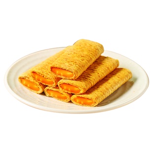 咔啰卡曼流心蛋酥咸蛋黄芝士味夹心蛋卷独立小包装休闲零食下午茶