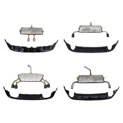 适用高尔夫77.5双边四出中出排气