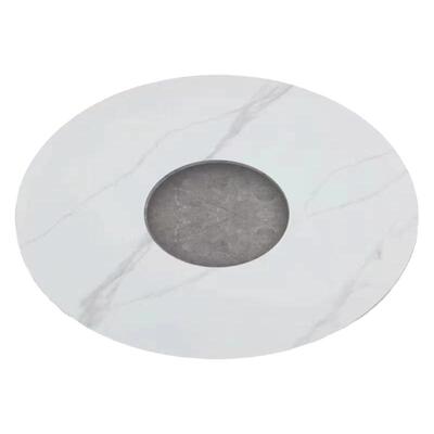 餐桌岩板转盘岩板火锅桌转盘