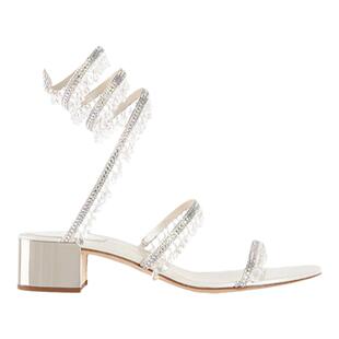 【礼物】RENE CAOVILLA CHANDELIER系列水钻中跟凉鞋RC