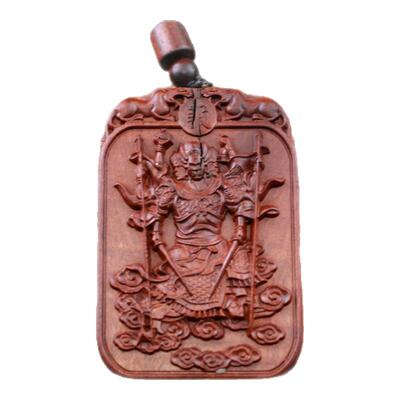 龙虎山发货殷元帅本命年太蛇猪虎猴吊坠雷击枣木道家木雕真品饰品