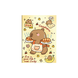 卡拉巴拉车线本ins精致卡通学生笔记本子软抄本B5大号横线记事本