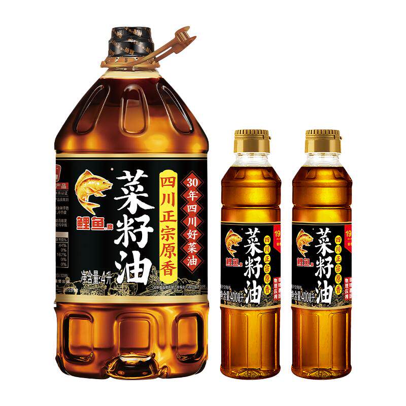 鲤鱼非转基因小榨浓香压榨菜籽油