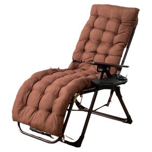 加厚躺椅垫子藤椅摇椅坐垫秋冬季加长加厚通用棉垫办公靠椅竹椅垫