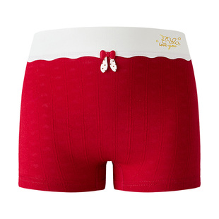 女童本命年红色内裤儿童纯棉全棉a类四角不磨不勒12岁马年2026